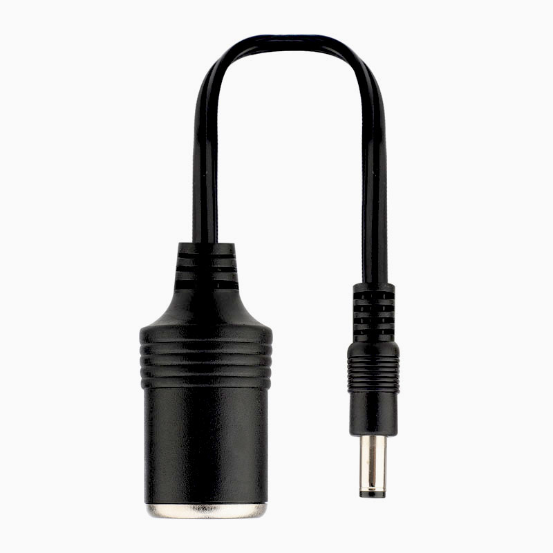 Female Cigarette Socket to DC 5.5mm x 2.1mm Plug Jack Adapter