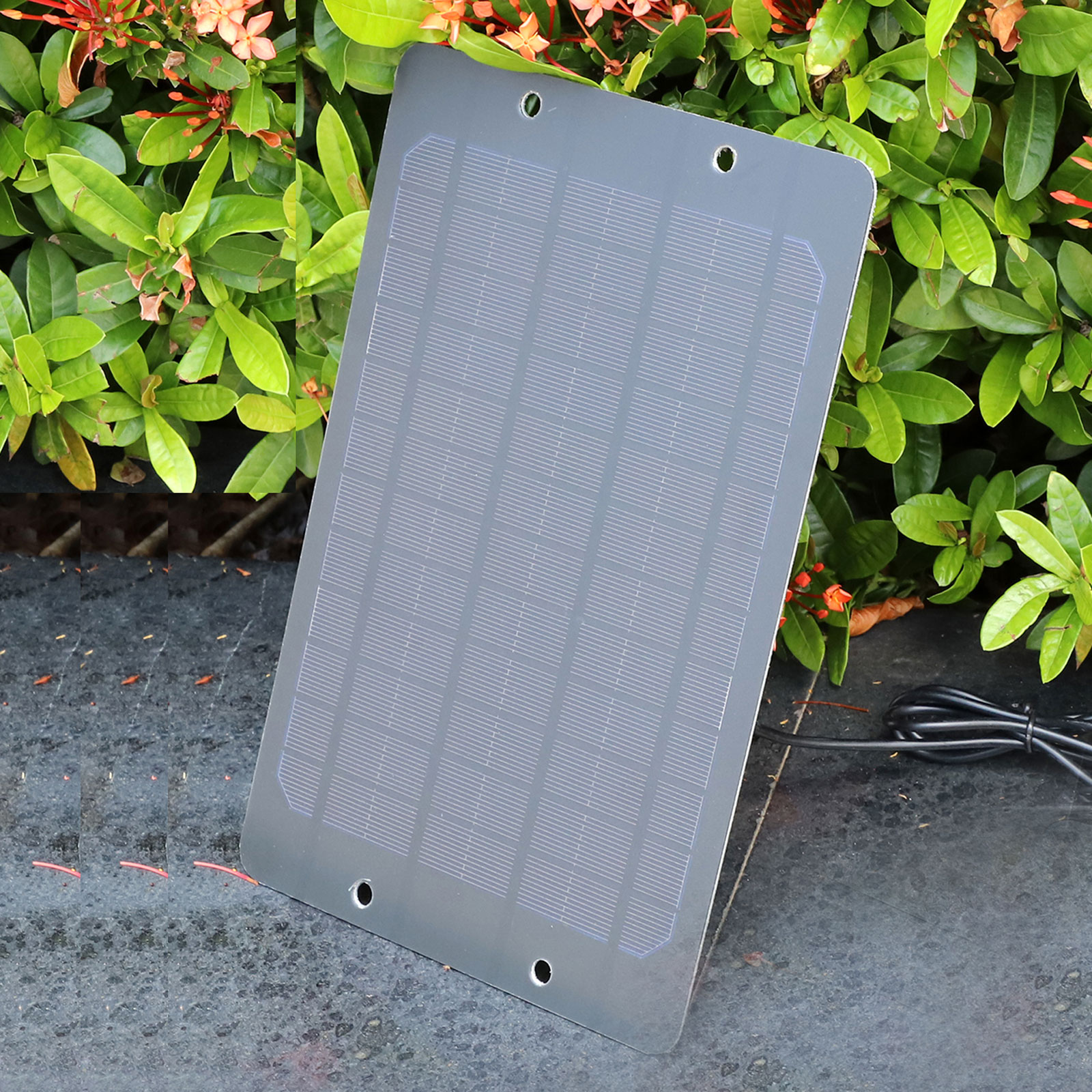6W Mini Monocrystalline Solar Panel with USB 5V & DC 6V Port |6W