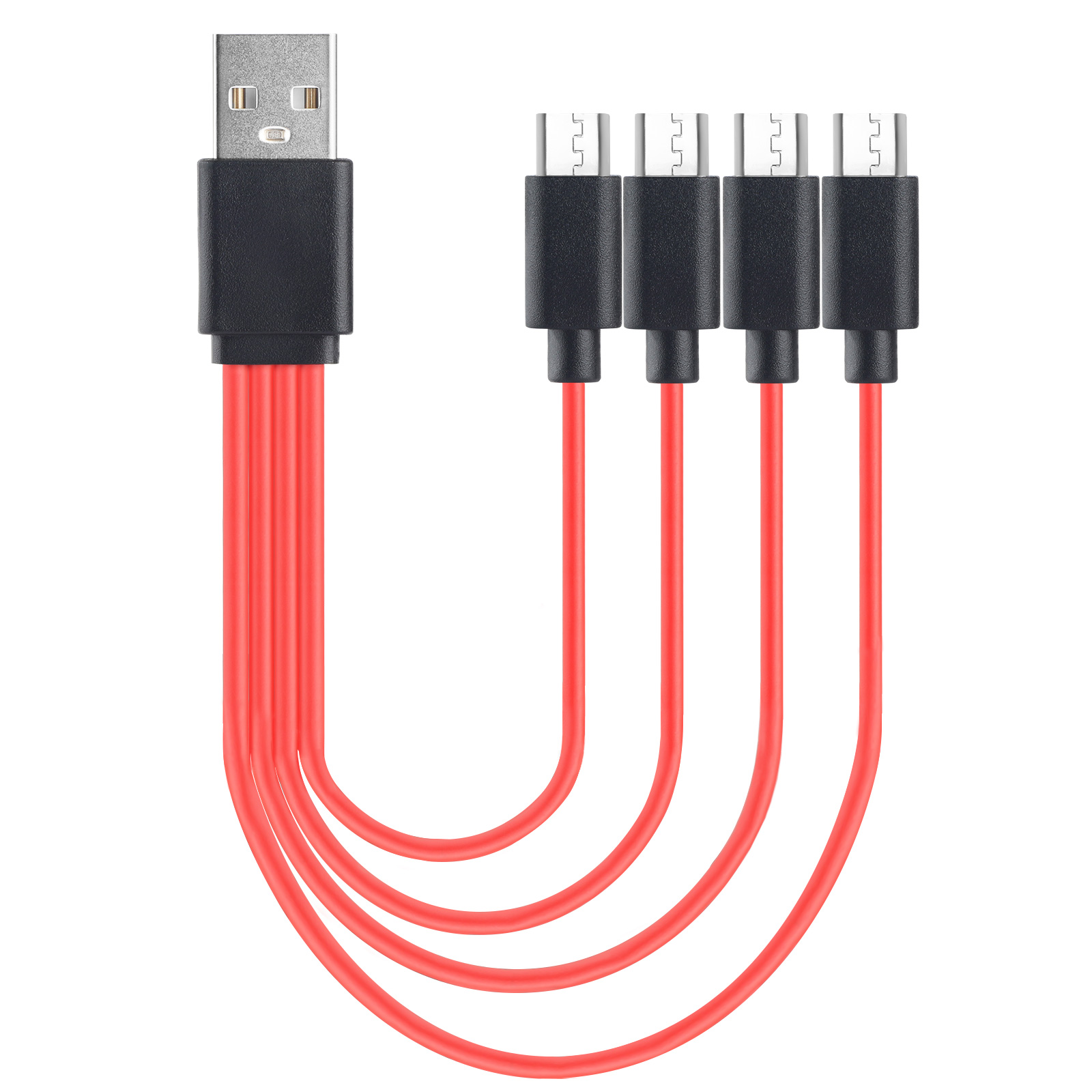 4 in 1 Convert Wire to USB A Plug Compatible with Micro USB