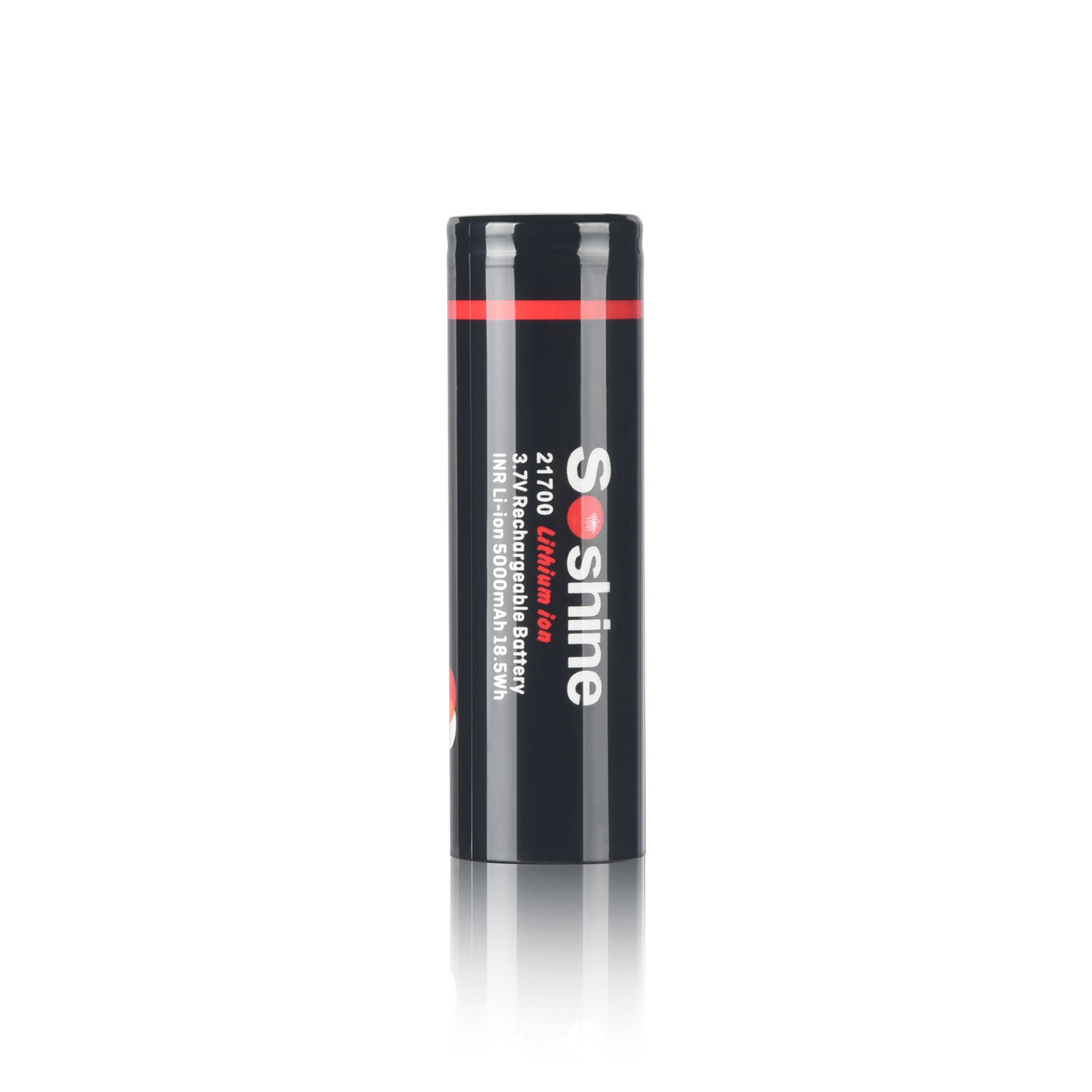 Soshine 21700 3C Li-ion Rechargeable Battery: 3.7V 5000mAh